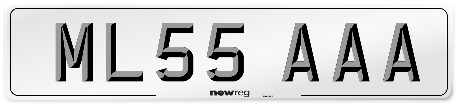ML55 AAA Number Plate from New Reg